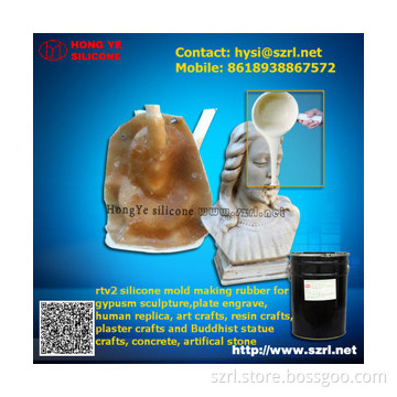 price liquid silicone rubber to make mold for large resin statues